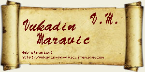 Vukadin Maravić vizit kartica